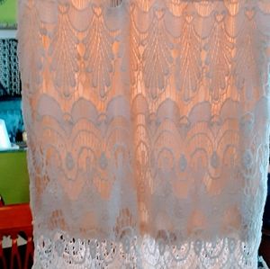 Clubz Collection White Lace Skirt